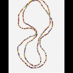 Noonday dainty paper bead necklace